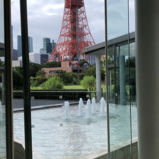 チャペル前には東京タワーが見えました。