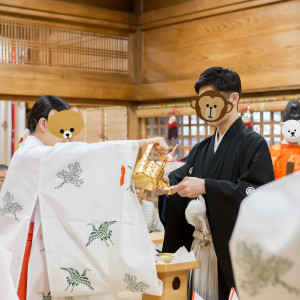 三々九度|596274さんの大國魂神社 結婚式場の写真(1424573)