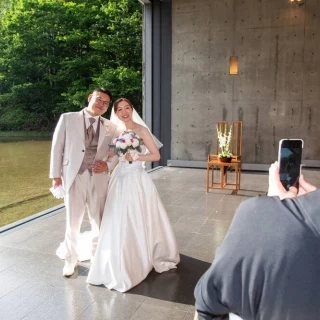 挙式終了後、20分程度の写真撮影タイムがありました。