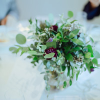 披露宴のテーブル装花