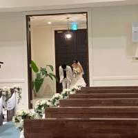 新郎新婦退場