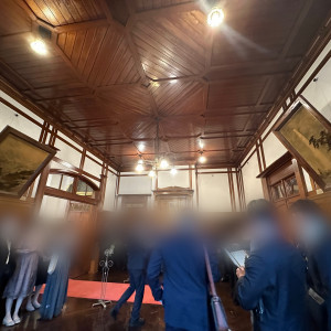挙式　天井と照明|596657さんの旧松本邸(西日本工業倶楽部)の写真(1833832)