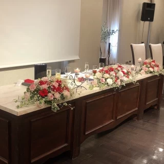 メインテーブル装花です