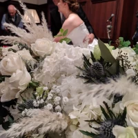 新郎新婦席の装花