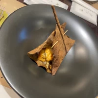 試食の料理