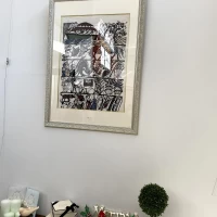 チャペル入り口にある「ノアの箱舟」の絵