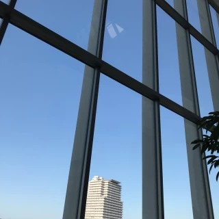 挙式会場真後ろ