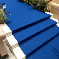 青いカーペットは、取って白い床にすることも可能