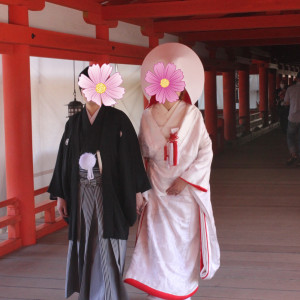 挙式会場での一枚|597391さんの厳島神社の写真(1547025)