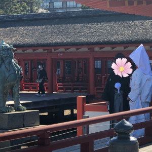 挙式会場での一枚|597391さんの厳島神社の写真(1547023)