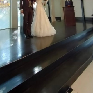結婚式中の写真