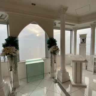 海を一望できる絶景。