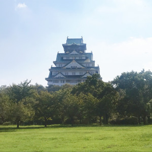 大阪城の正面を眺めることができます。|597861さんの大阪城西の丸庭園 大阪迎賓館の写真(1300779)