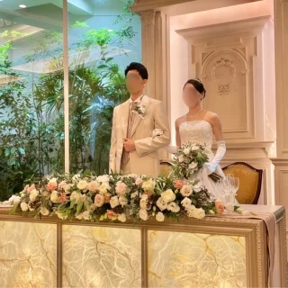 高砂と装花