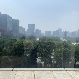 チャペルの窓からの景色