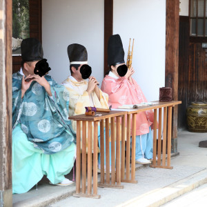 雅楽生演奏|598243さんの北野天満神社 北野祝言の写真(1687816)