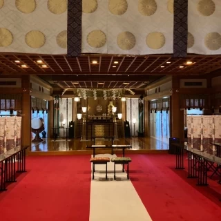 挙式会場です。
挙式中は撮影不可だそうです。