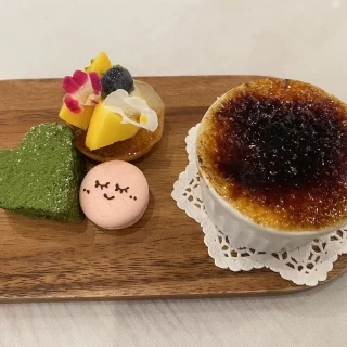 デザートも可愛らしく美味しかったです