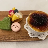 デザートも可愛らしく美味しかったです