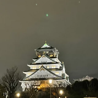 大阪城が間近にあり、迫力満点です