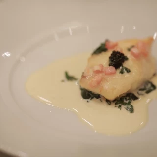 お魚料理です