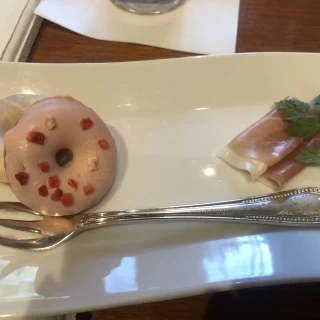 式場到着時に出していただいた料理