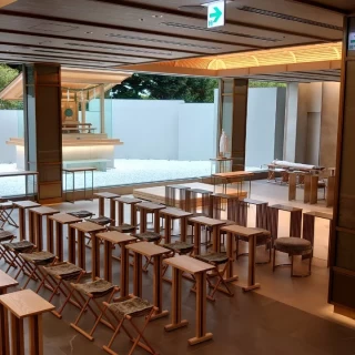 敷地内の和風な挙式会場