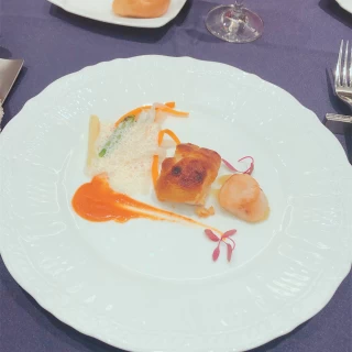 魚料理だったと思います。