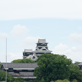 チャペルから見える熊本城