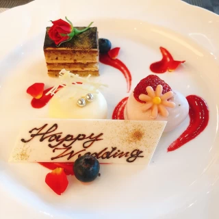 試食でいただいたデザートです