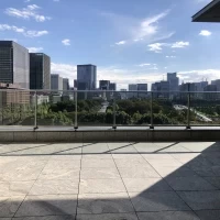 チャペル横のテラス。