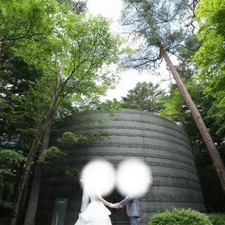木に囲まれて森の中にいるようでした