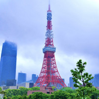 挙式会場前からの東京タワー