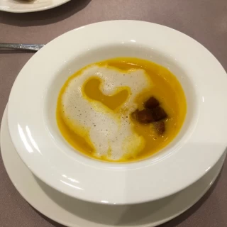 カボチャのスープ