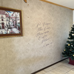 クリスマスなのでツリーがあります。|599745さんのシャトー ラ・パルム・ドールの写真(1365771)