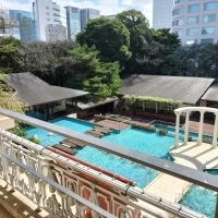 2階披露宴会場ベランダから外