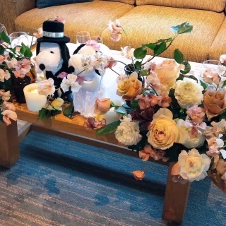 新郎新婦テーブル