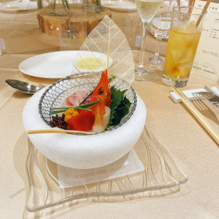 氷のお皿はかなり好評