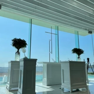 海が見えます