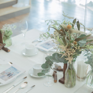 テーブル装花|601051さんのル・ピオニエ（オズブライダル）の写真(1331371)