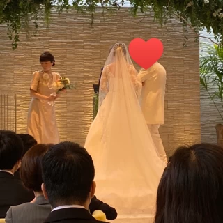 挙式会場にて