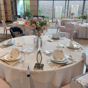 テーブルコーディーネートです。|601422さんのノートルダム北九州/FIVESTAR WEDDINGの写真(1329253)
