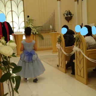 リングガールもディズニープリンセスの衣装を着せるとかわいい