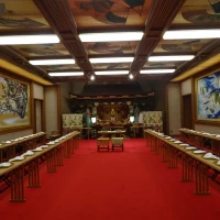 大巳殿　壁画　天井がが豪華
