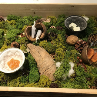 秋の森を再現されているようです