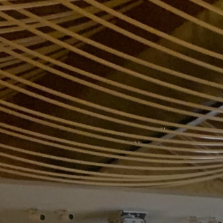 天井も竹細工のようで和風でした。