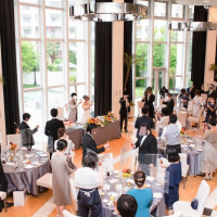 ガーデン付きなのが魅力の会場