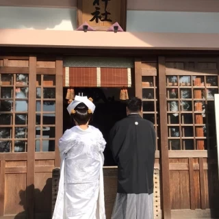 神社に入る前
