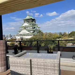 大阪城のみえるテラス