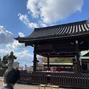 友人席からの挙式会場|602280さんの北野天満神社 北野祝言の写真(1339070)